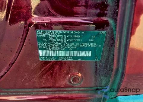 2016 Toyota Rav4 Xle z USA, uszkodzony, nr VIN 2T3WFREV6GW279462